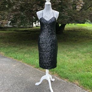 Black cocktail dress